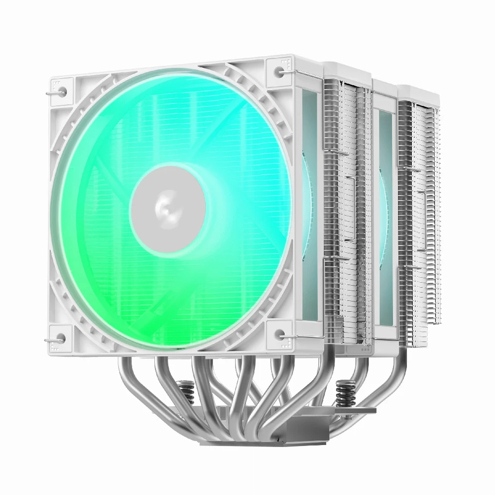 DeepCool охладител CPU Cooler AG620 G2 WH ARGB - Dual-Tower - LGA1851/AM5 - Image 2