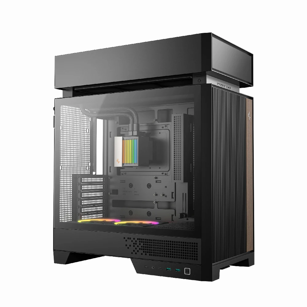 DeepCool кутия Case ATX - CL6600 - Modular Split-Chamber, 360 mm AIO Pre-Installed, 2 ARGB fans - Image 2
