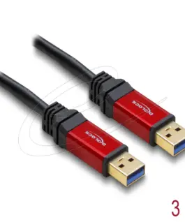 Alternative view от Delock Cable USB 3.0 Type-A male > USB 3.0 Type-A male 3 m metal