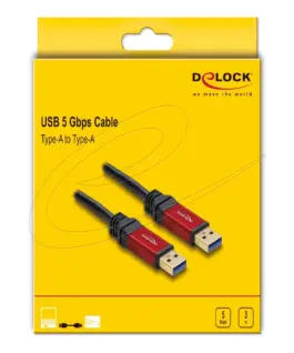 Delock Cable USB 3.0 Type-A male > USB 3.0 Type-A male 3 m metal - Image 4