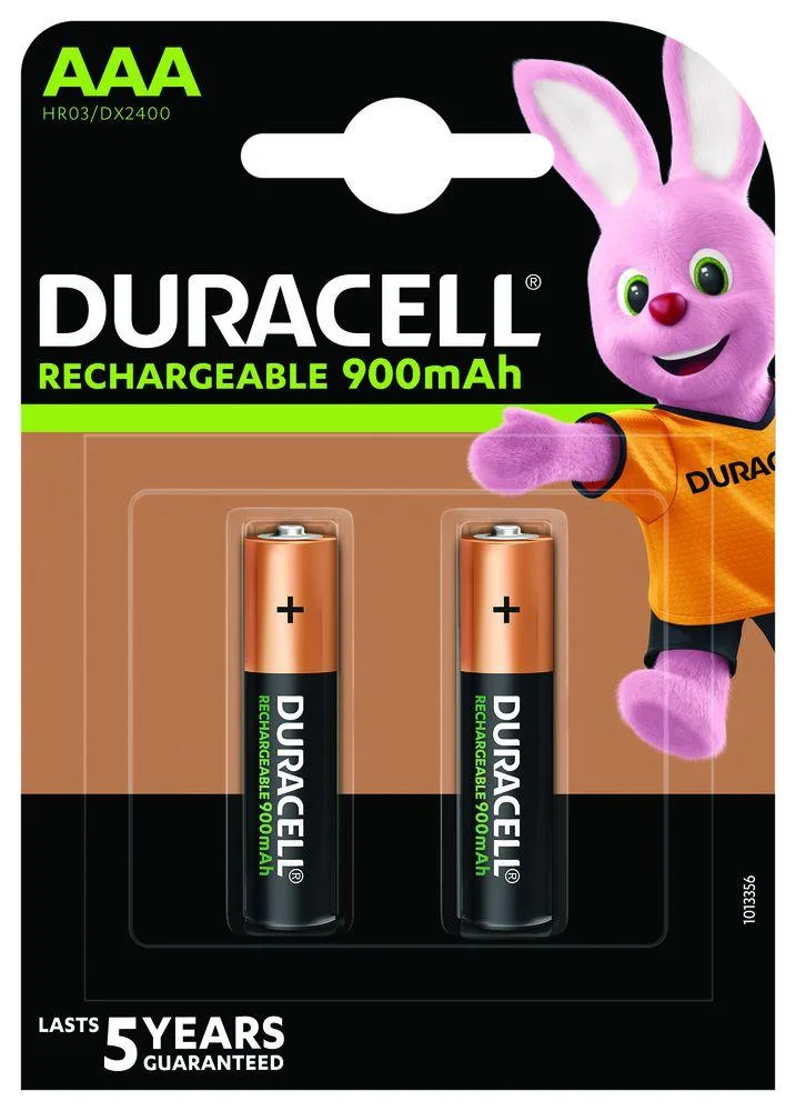 Акумулаторна батерия DURACELL R03 AAA 900mAh NiMH 1.2V 2 бр. в