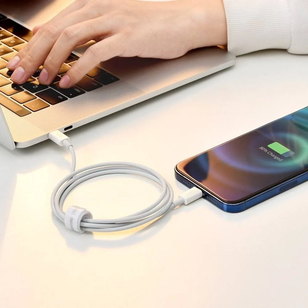 Кабел Baseus Superior USB-А към Lightning, 1м, бял - Image 4