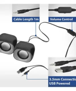 ACT Стерео колонки Eminent 2.0, USB захранване, 2 х 3W - Image 3