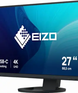 Монитор EIZO ColorEdge EV2740S-BK, 27'', 3140x2160, IPS, USB-C, DP, HDMI, 4xUSB-A, Черен - Image 5