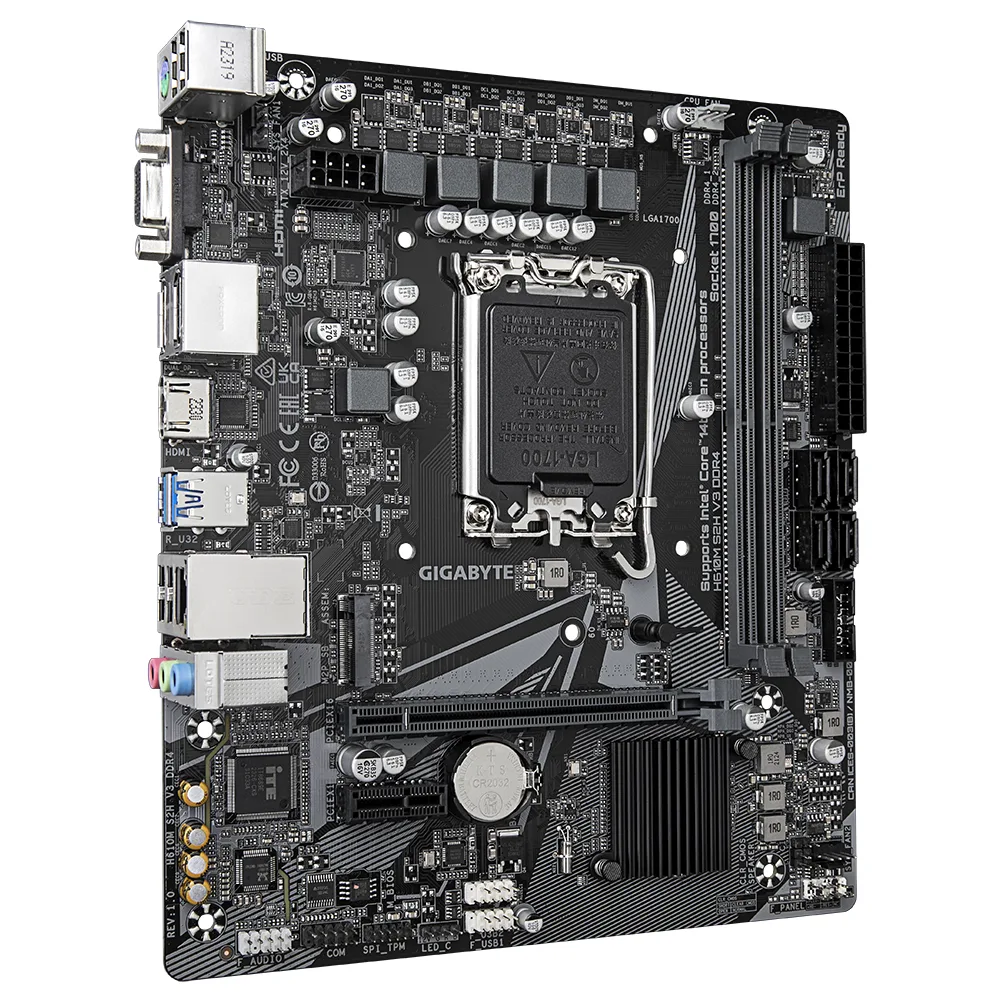 Дънна платка GIGABYTE H610M-S2H V3 DDR4, socket 1700, Micro ATX - Image 2