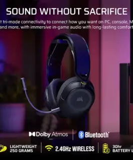 Геймърски безжични слушалки Corsair HS35 v3 Carbon - Image 3