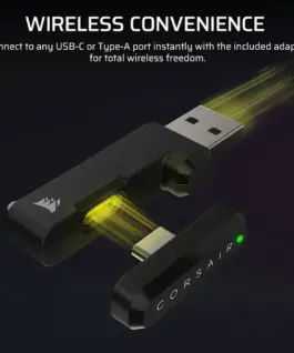 Геймърски безжични слушалки Corsair HS35 v3 Carbon - Image 5