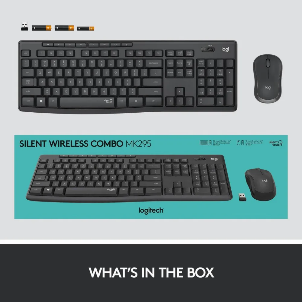 Logitech MK295 Silent Wireless Combo Graphite 920-00980 - Image 7