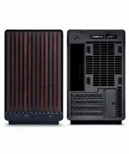 Lian Li кутия Case mATX - DAN Cases A3 Wood - Black - Image 3