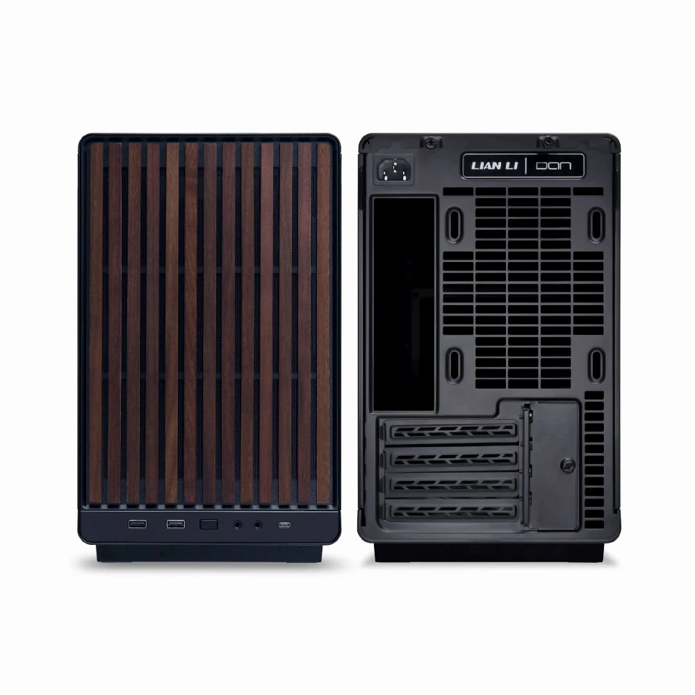 Lian Li кутия Case mATX - DAN Cases A3 Wood - Black - Image 3