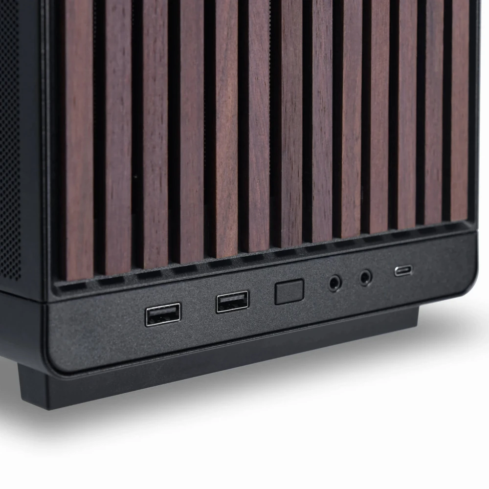 Lian Li кутия Case mATX - DAN Cases A3 Wood - Black - Image 4