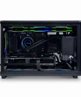 Lian Li кутия Case mATX - DAN Cases A3 Wood - Black - Image 5