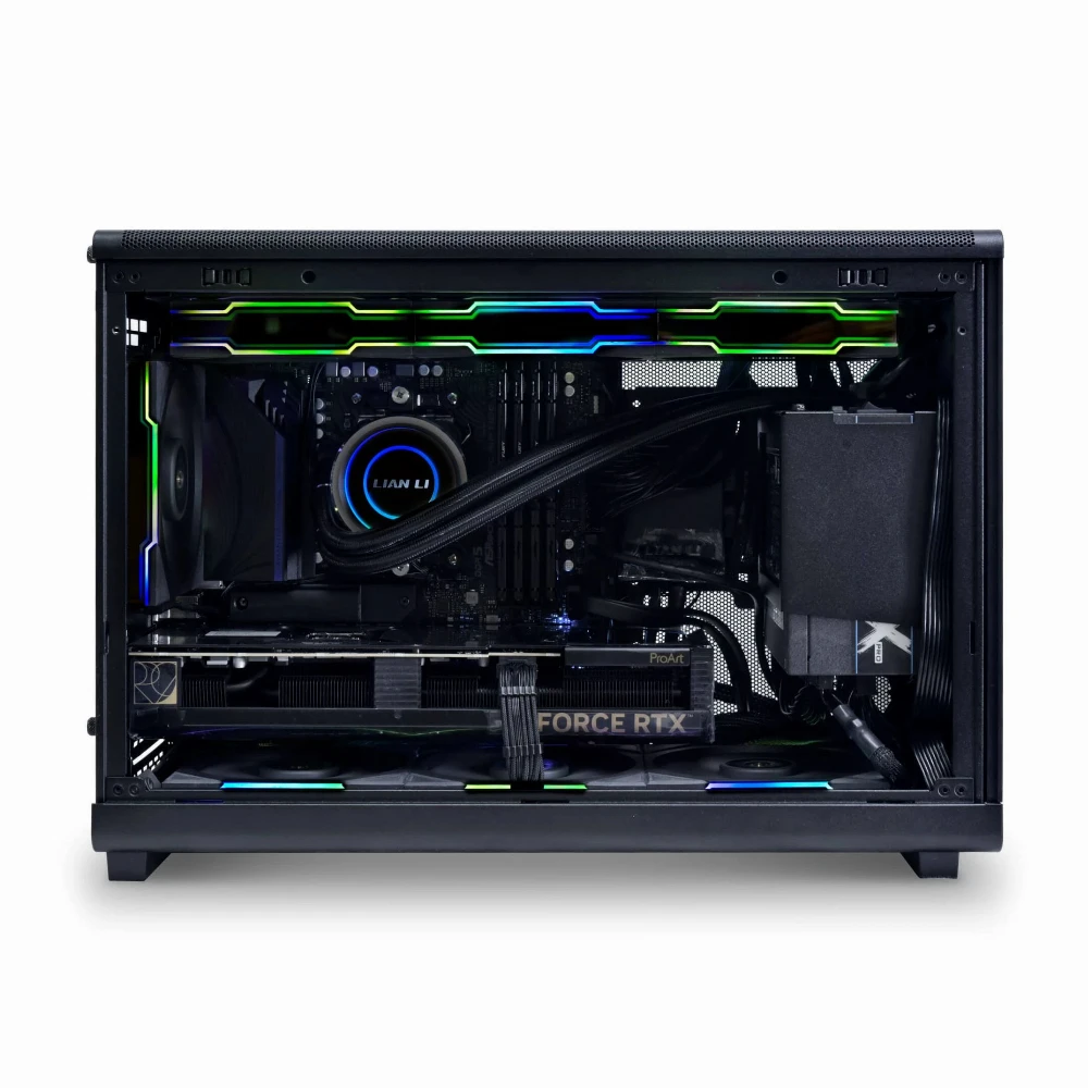 Lian Li кутия Case mATX - DAN Cases A3 Wood - Black - Image 5