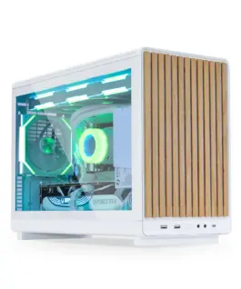 Lian Li кутия Case mATX - DAN Cases A3 Wood - White