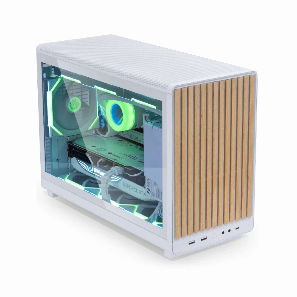 Lian Li кутия Case mATX - DAN Cases A3 Wood - White - Image 2