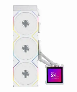 Alternative view от Lian Li водно охлаждане Water Cooling HydroShift II LCD-S 360TL WHITE