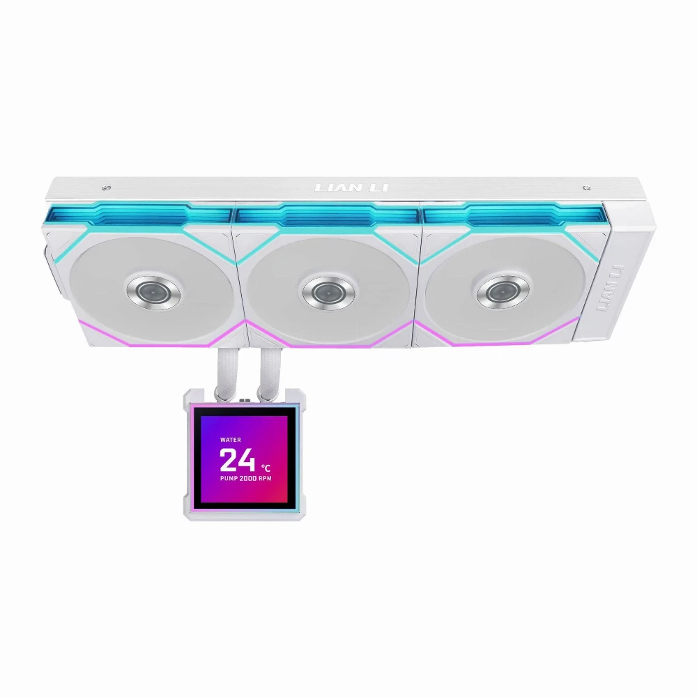 Lian Li водно охлаждане Water Cooling HydroShift II LCD-S 360TL WHITE - Image 3