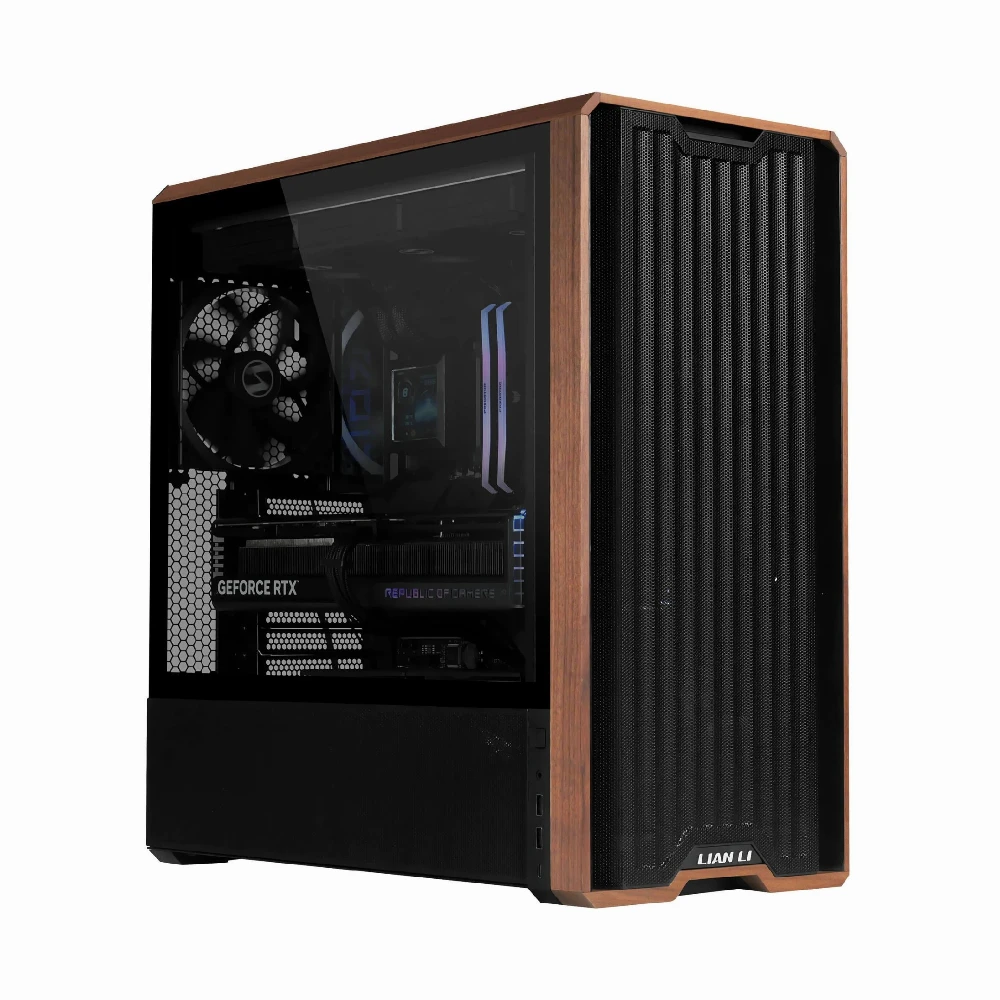 Lian Li кутия Case ATX - LANCOOL 217 WOOD - Black - Image 2