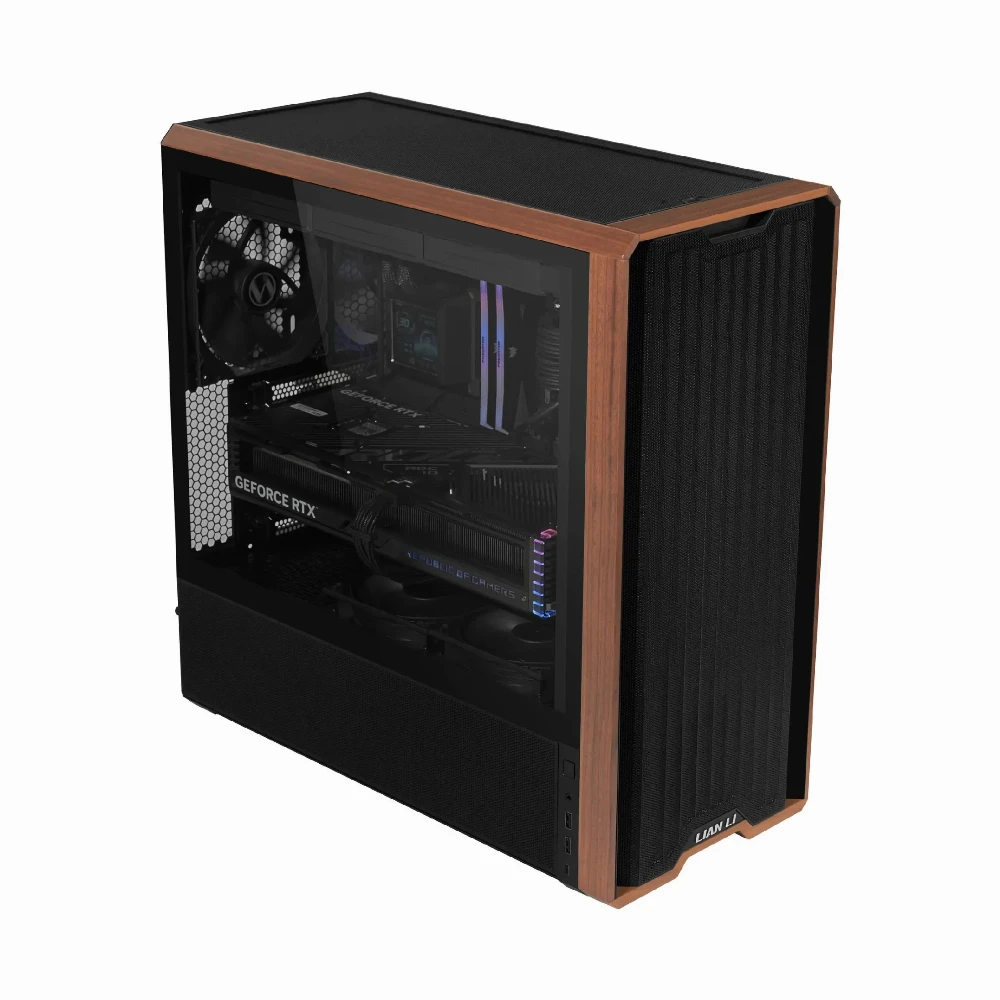 Lian Li кутия Case ATX - LANCOOL 217 WOOD - Black - Image 4