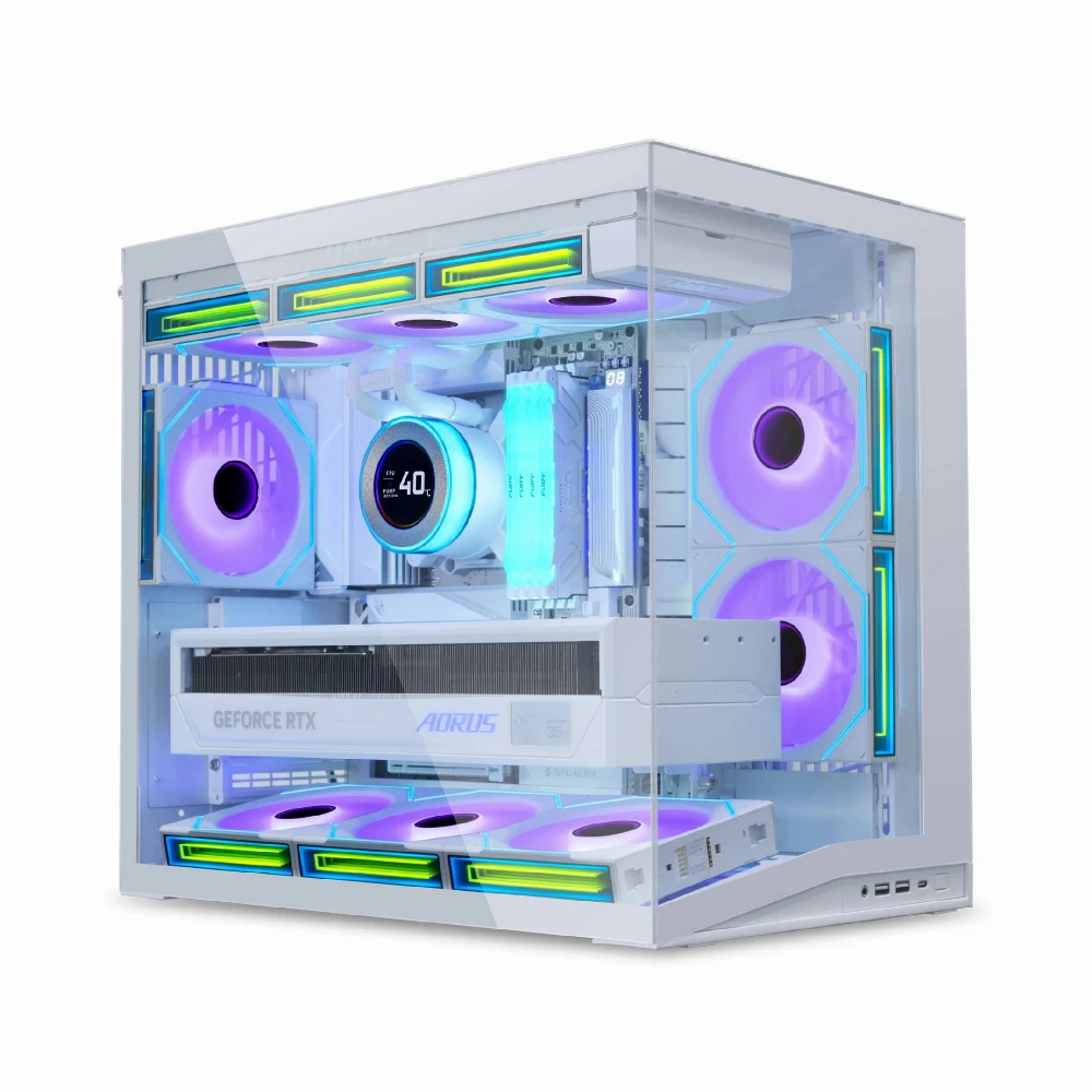 Lian Li кутия Case ATX - O11 Dynamic Mini V2 - White - Image 2