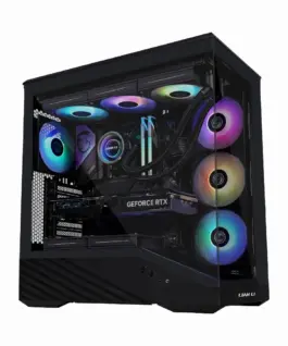 Lian Li кутия Case E-ATX - Vector V100 - Black - Image 3