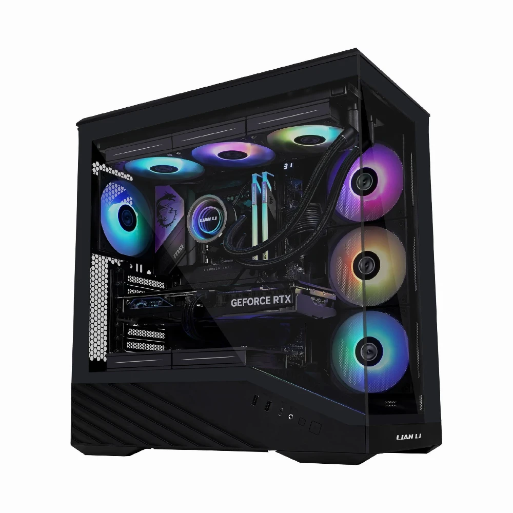 Lian Li кутия Case E-ATX - Vector V100 - Black - Image 3