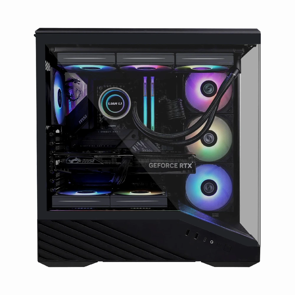 Lian Li кутия Case E-ATX - Vector V100 - Black - Image 4