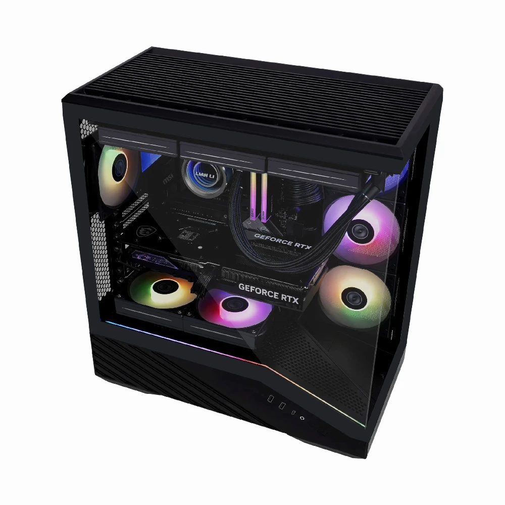 Lian Li кутия Case E-ATX - Vector V100 - Black - Image 5