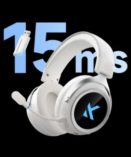 Alternative view от MCHOSE безжични геймърски слушалки Wireless Gaming Headphones - X9 White - Bluetooth , 2.4G