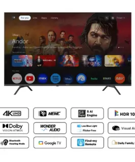METZ Телевизор 55" UHD LED SMART TV,4K, Google TV, Frameless,2x10W - Image 3