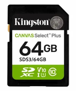 Alternative view от Карта памет Kingston Canvas Select Plus SD 64GB