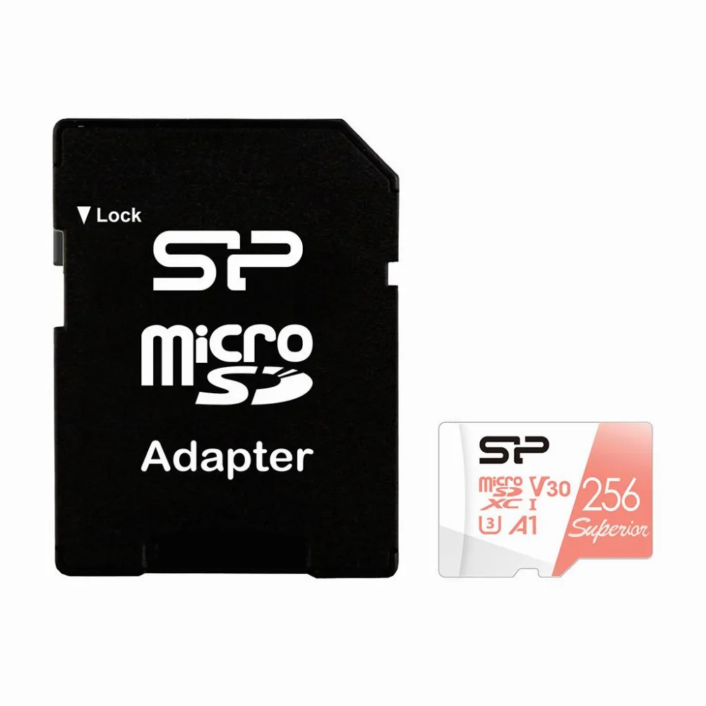 Карта памет Silicon Power Superior 256GB, microSDXC, Class 10, SD Adapter - Image 2