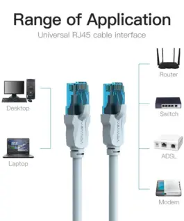 Vention Кабел LAN UTP Cat5e Patch Cable - 2M Blue - VAP-A10-S200 - Image 3
