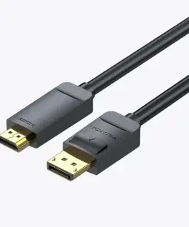 Vention кабел Cable DisplayPort to HDMI 1.5m - 4K Gold Plated - HAGBG