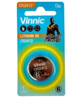 Бутонна батерия литиева 3V CR2412 VINNIC
