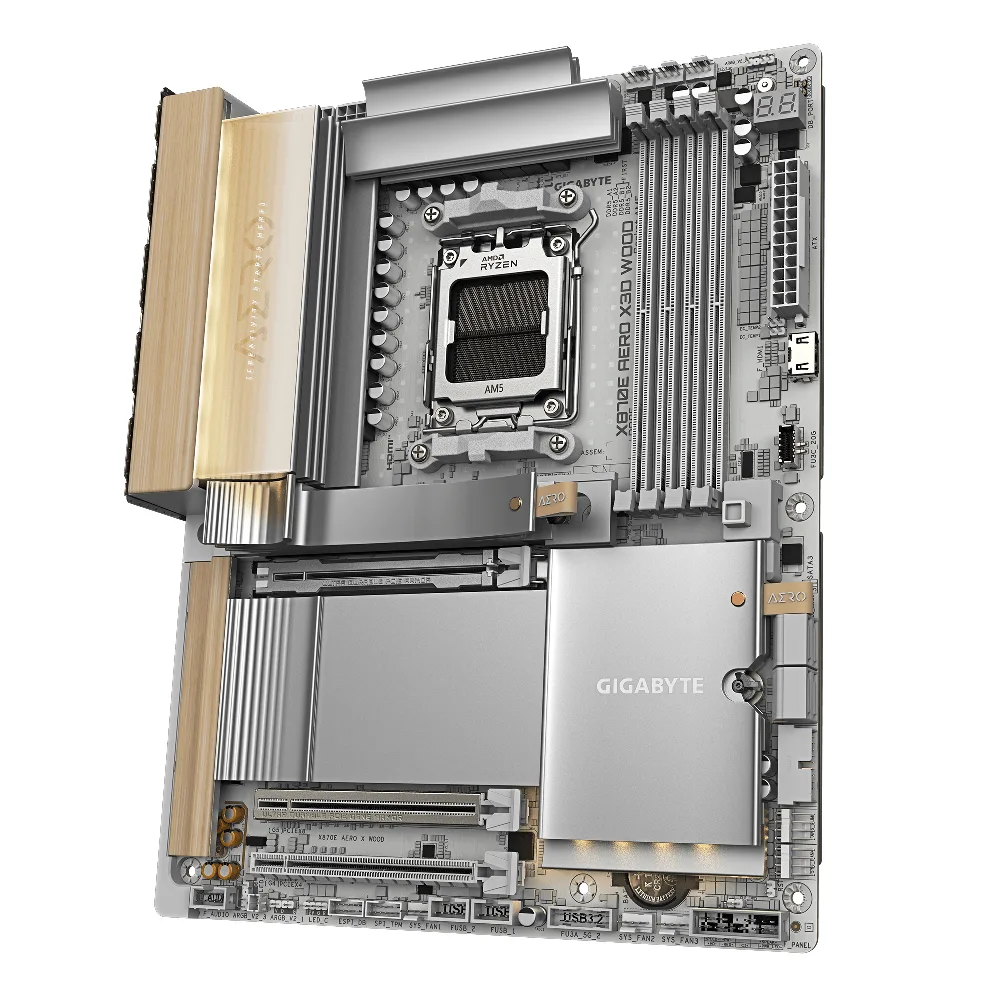 Дънна платка GIGABYTE X870E AERO X3D WOOD WIFI7, Socket AM5 - Image 3