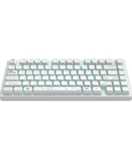 Alternative view от Геймърскa безжична клавиатура Dark Project ALU81A Terra Nova R2 White RGB
