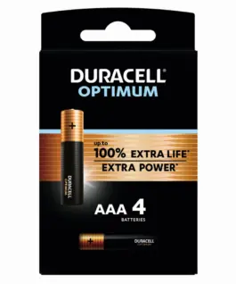 Алкална батерия DURACELL OPTIMUM MX2400 LR03 AAA /4 бр. в блистер/ 1.5V