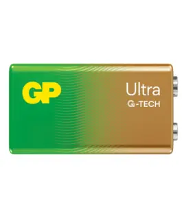 Alternative view от Алкална батерия GP ULTRA 6LF22 /6LR61, 9V, 1 бр., 1604AU21-SB1