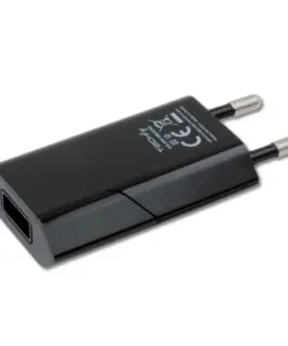 Alternative view от Techly Slim USB зарядно 230V - 5V/1A черен