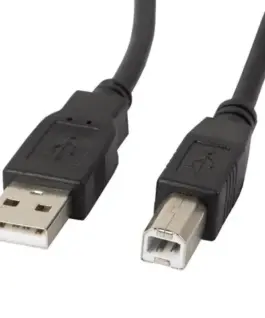 Alternative view от Lanberg кабел USB 2.0 AM-BM 1.8M Ferryt черен