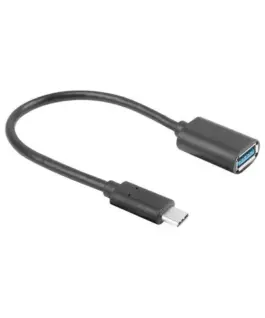 Lanberg адаптер USB TYPE-C (M) AF 3.1 15 cm - Image 2
