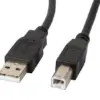 Lanberg кабел USB-A(M)->USB-B(M) 2.0 1.0M черен FERRYT