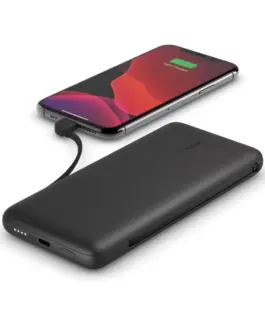 Alternative view от Belkin външна батерия 10 000mAh with кабели USB-C/LTG черен