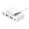 Belkin зарядно 4-ports 2xUSB-C 2xUSB-A 30W бял