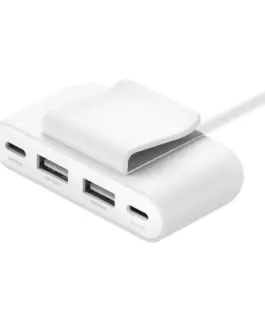 Belkin зарядно 4-ports 2xUSB-C 2xUSB-A 30W бял