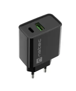 Alternative view от Natec USB зарядно Ribera 1x USB-A USB-C