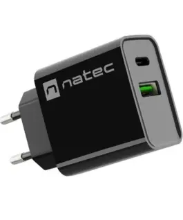 Natec USB зарядно Ribera 1x USB-A USB-C