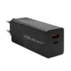 Qoltec GaN Power PRO зарядно 1xUSB C 1xUSB 100W