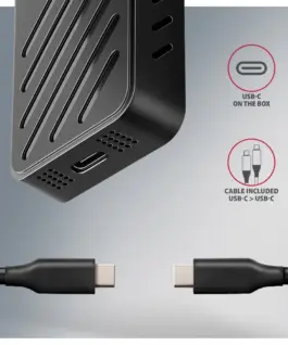 AXAGON EEM2-20G USB-C enclosur e Gen2 M.2 NVMe SSD 20G - Image 5
